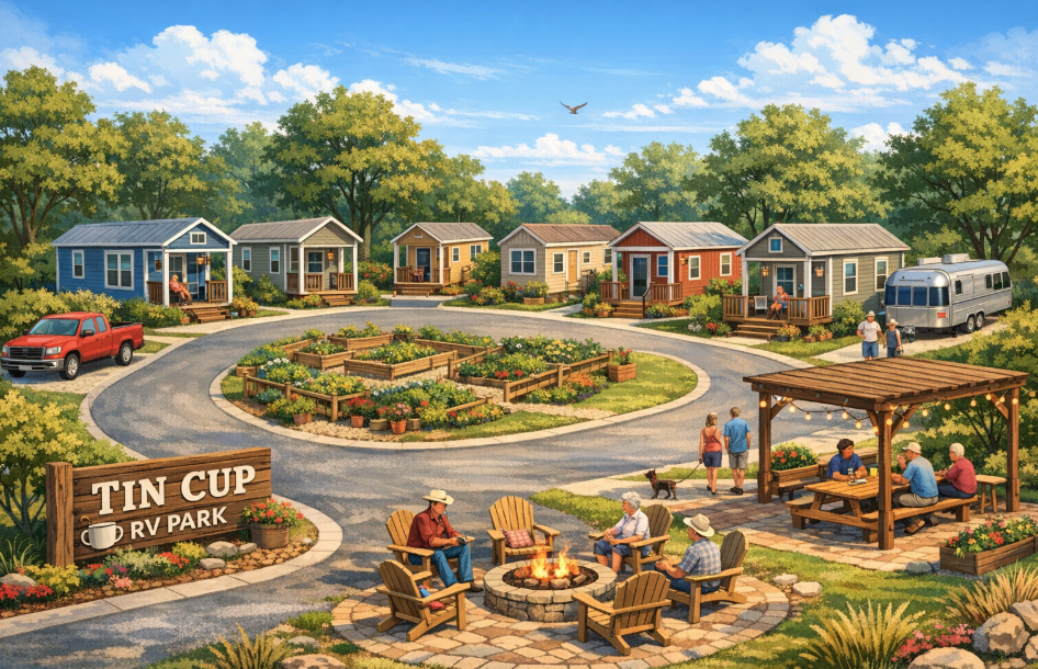 Build To Rent Log Cabin Community